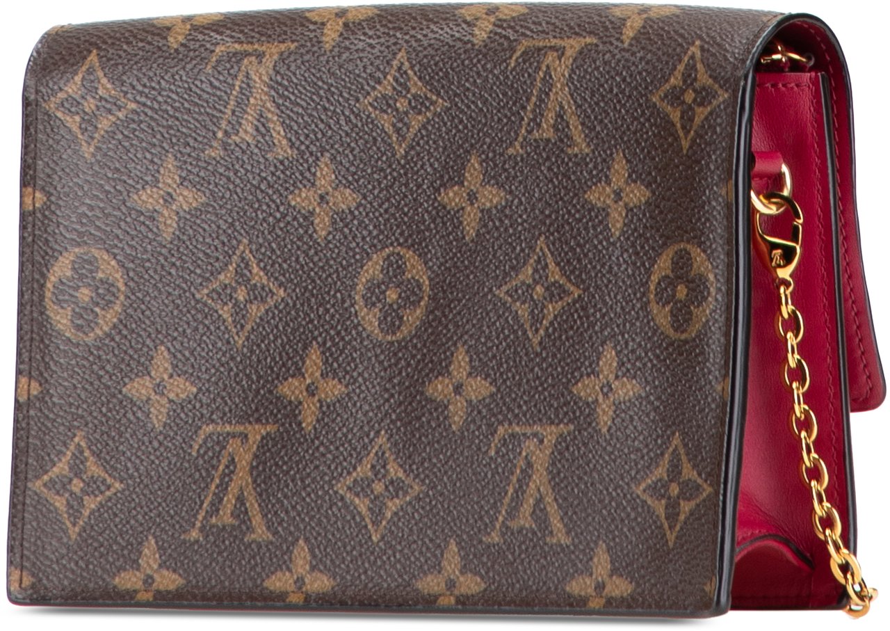 Louis Vuitton Monogram Flore Wallet On Chain Bruin