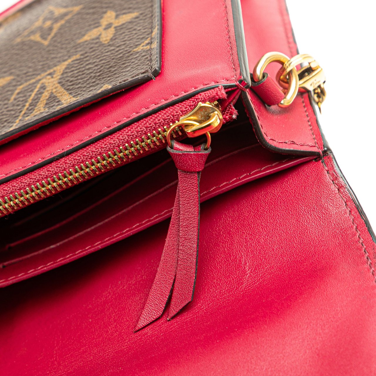 Louis Vuitton Monogram Flore Wallet On Chain Bruin