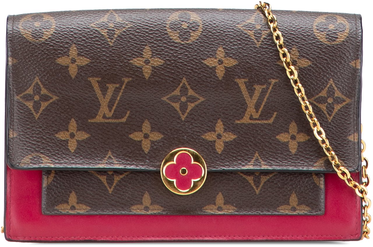 Louis Vuitton Monogram Flore Wallet On Chain Bruin