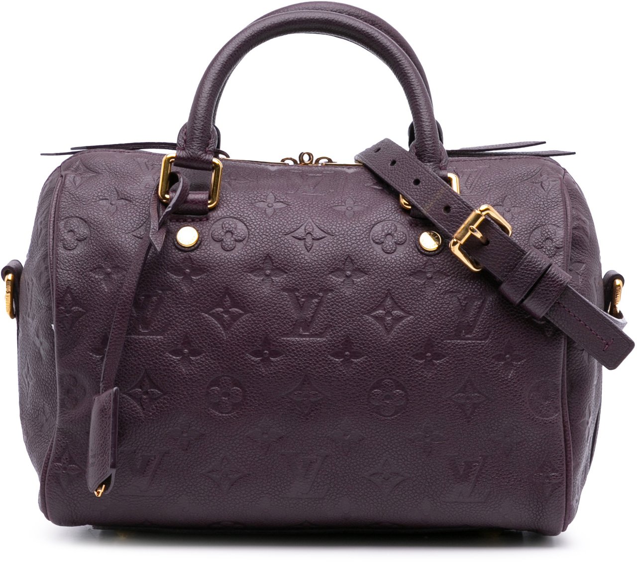 Louis Vuitton Monogram Empreinte Speedy Bandouliere 25 Paars