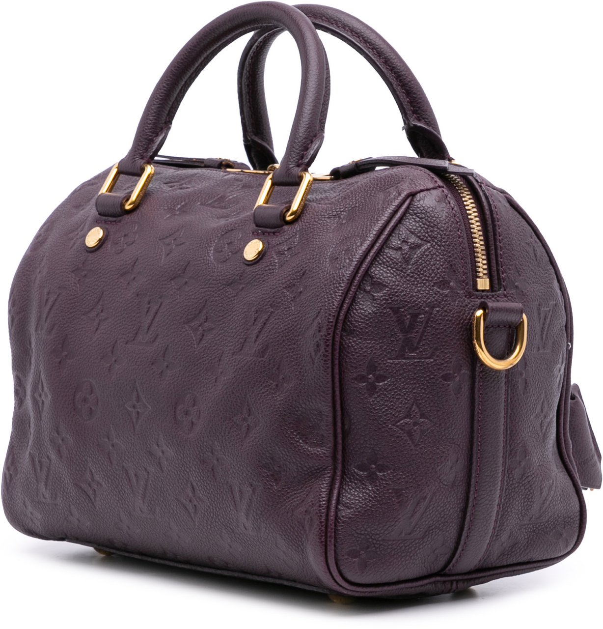 Louis Vuitton Monogram Empreinte Speedy Bandouliere 25 Paars