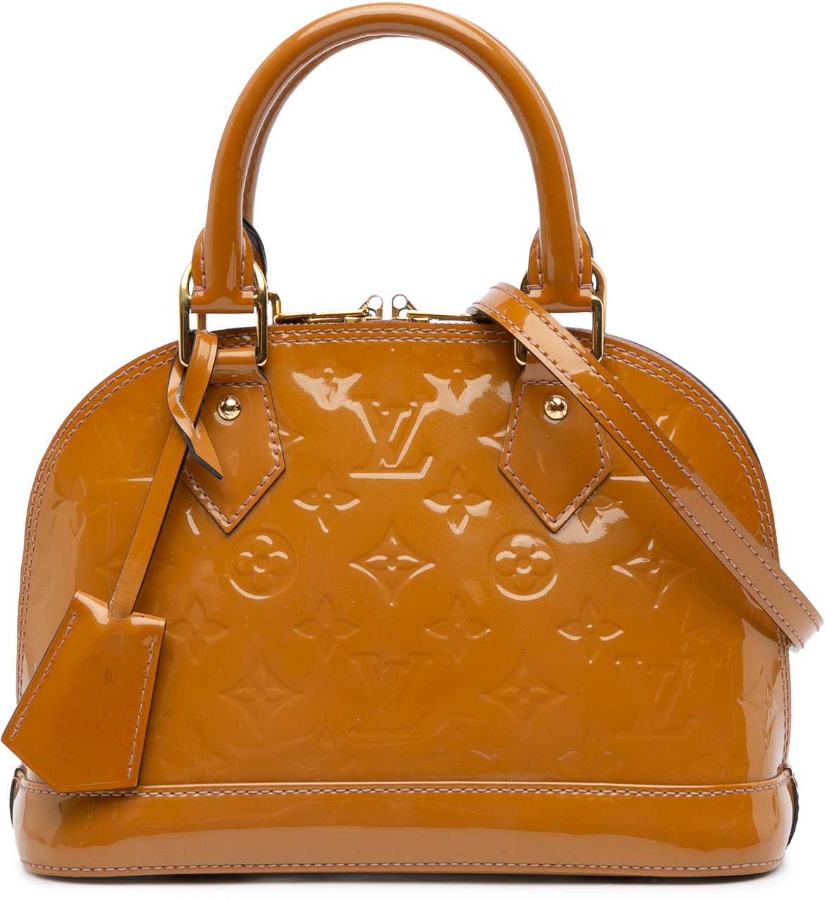 Louis Vuitton Monogram Vernis Alma BB Bruin