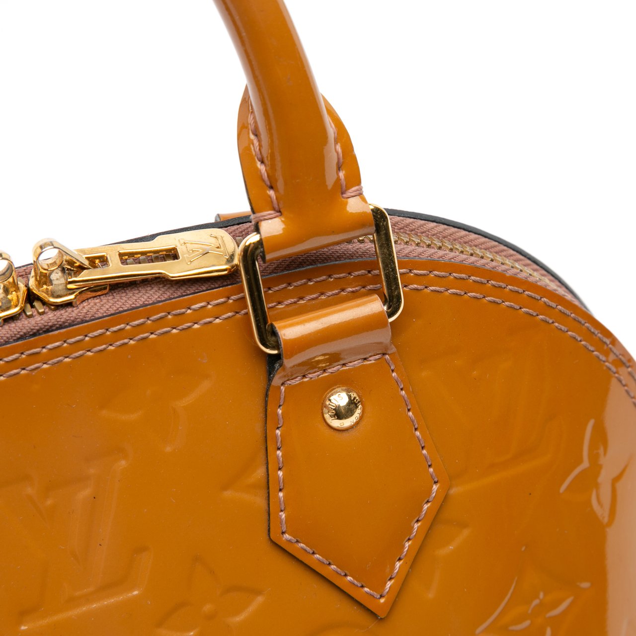 Louis Vuitton Monogram Vernis Alma BB Bruin