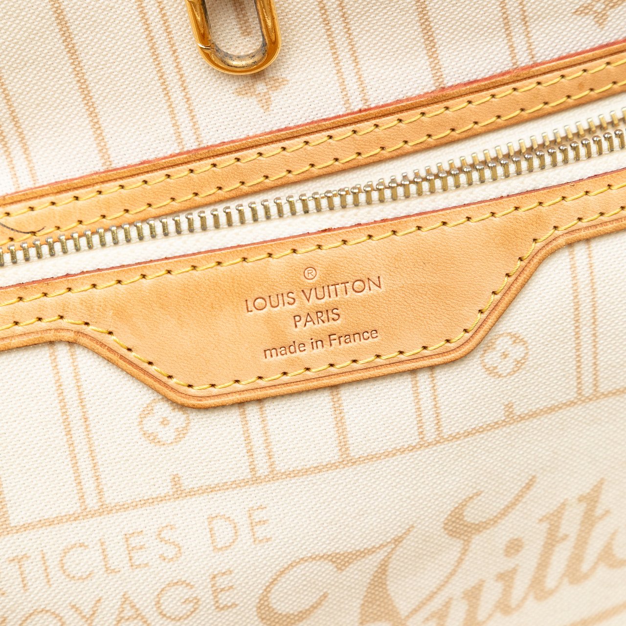 Louis Vuitton Damier Azur Neverfull GM Wit
