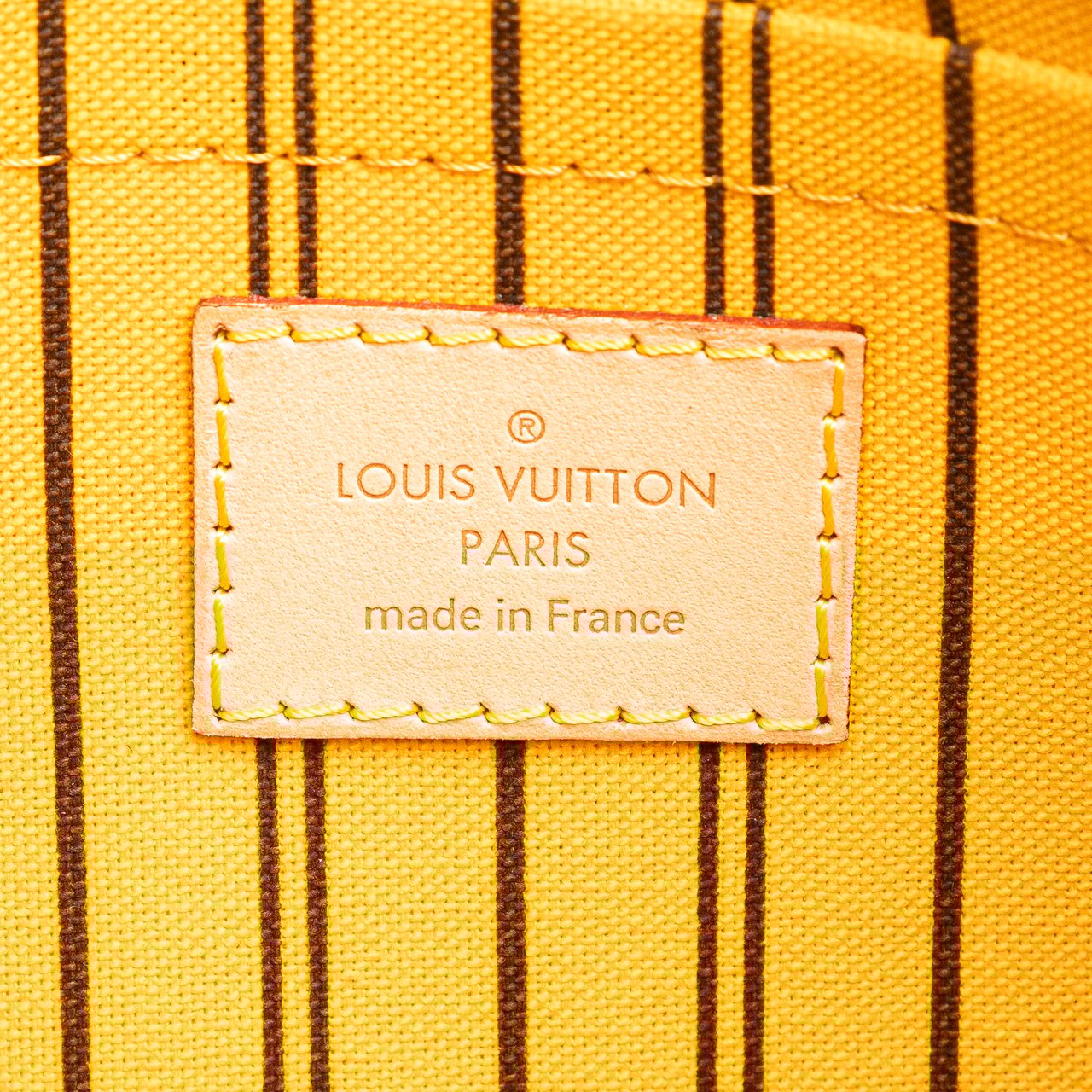 Louis Vuitton Monogram Neverfull Pouch Bruin