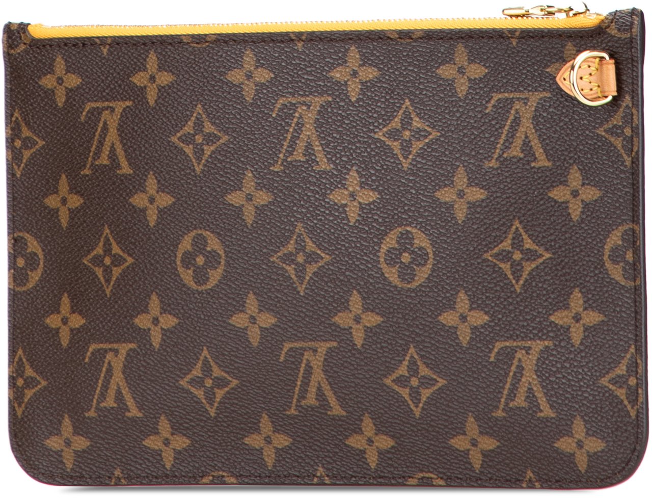 Louis Vuitton Monogram Neverfull Pouch Bruin