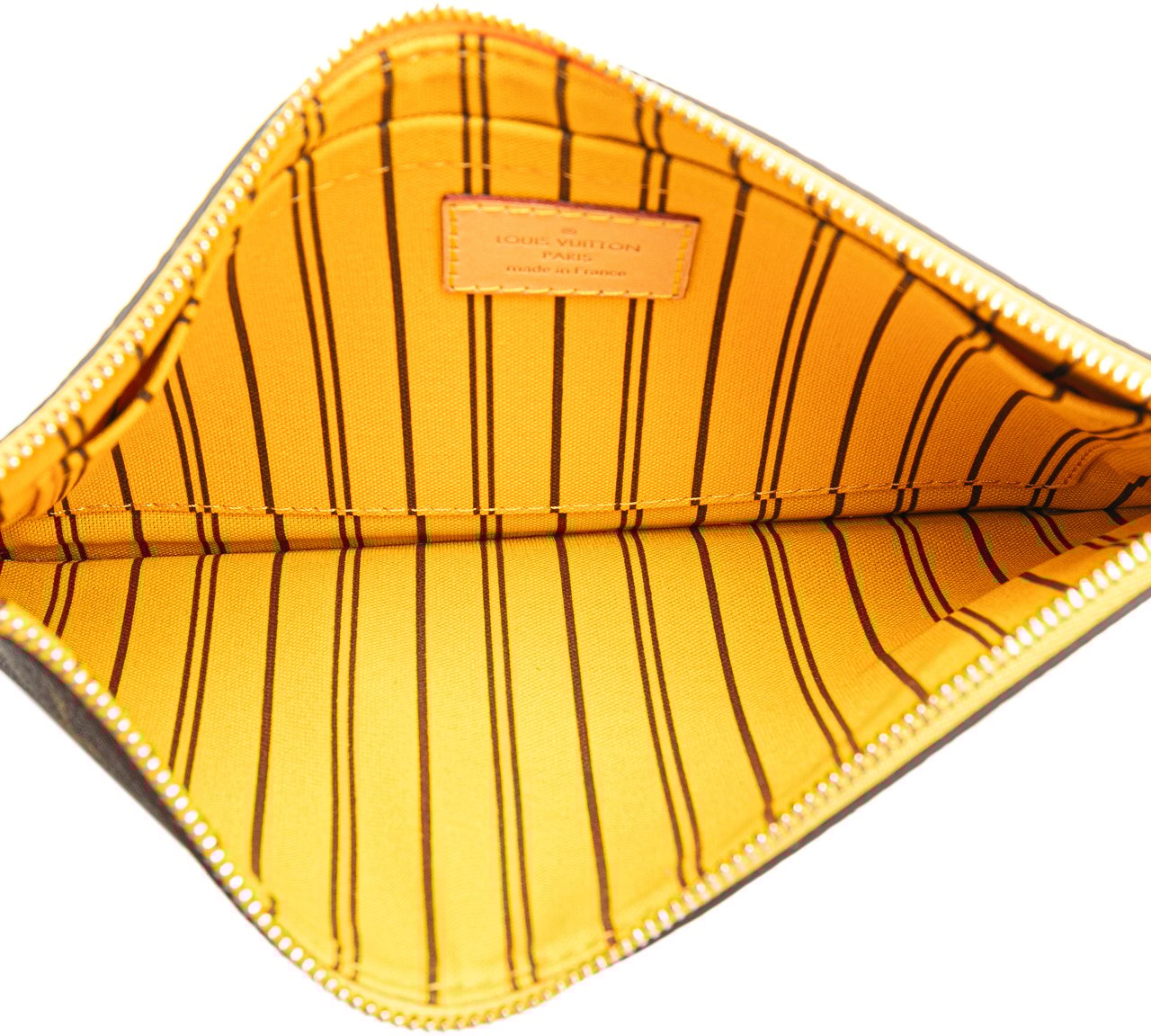 Louis Vuitton Monogram Neverfull Pouch Bruin