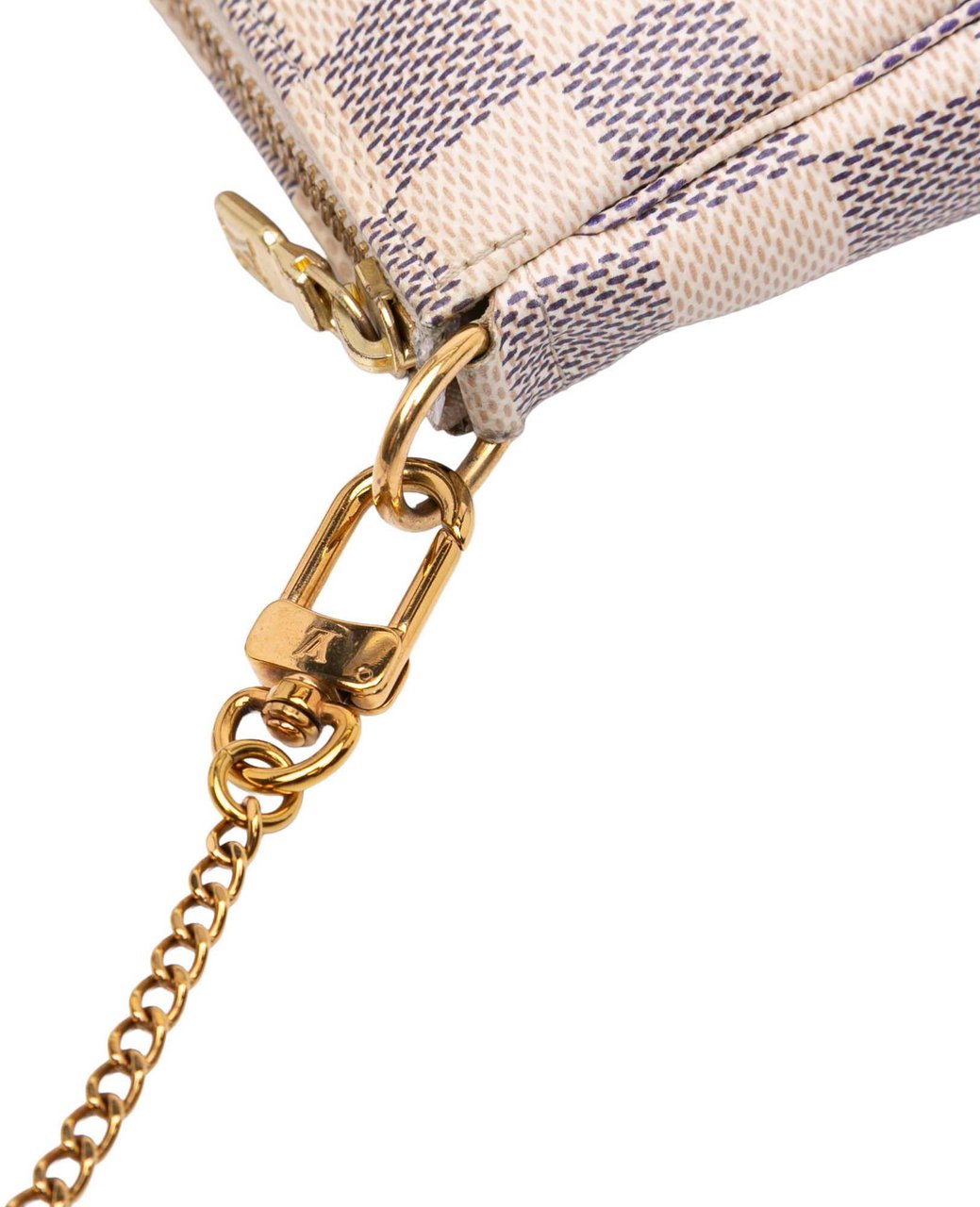 Louis Vuitton Damier Azur Mini Pochette Accessoires Wit