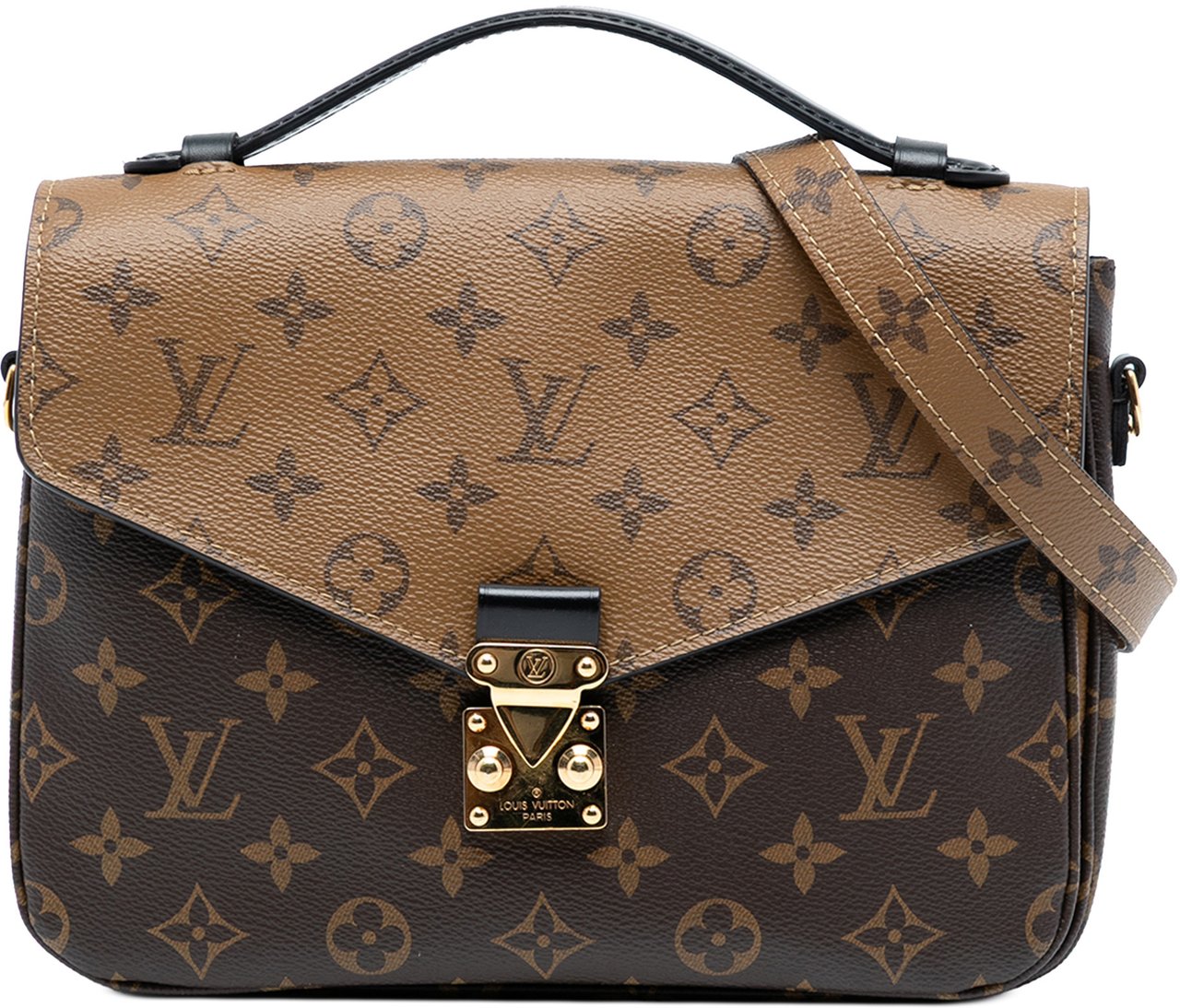 Louis Vuitton Monogram Reverse Pochette Metis Bruin