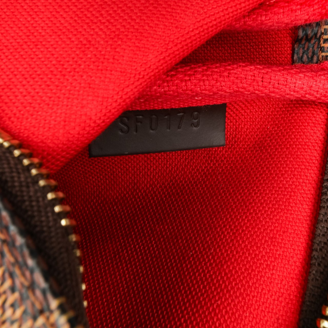 Louis Vuitton Damier Ebene Mini Pochette Accessoires Bruin