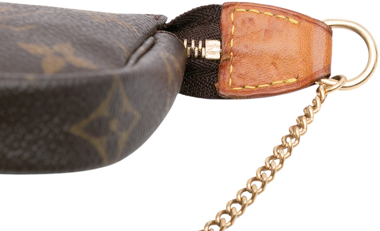 Louis Vuitton Monogram Mini Pochette Accessoires Bruin
