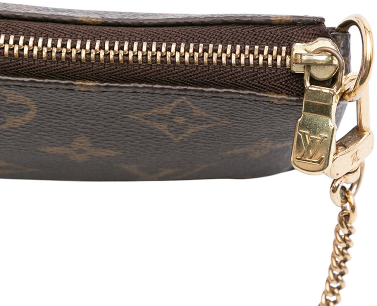 Louis Vuitton Monogram Mini Pochette Accessoires Bruin