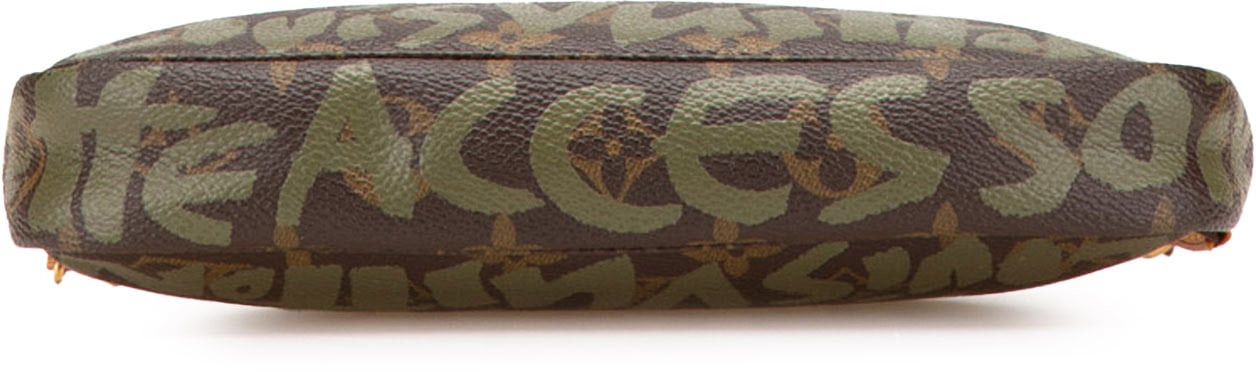 Louis Vuitton Stephen Sprouse Monogram Graffiti Pochette Accessoires Bruin