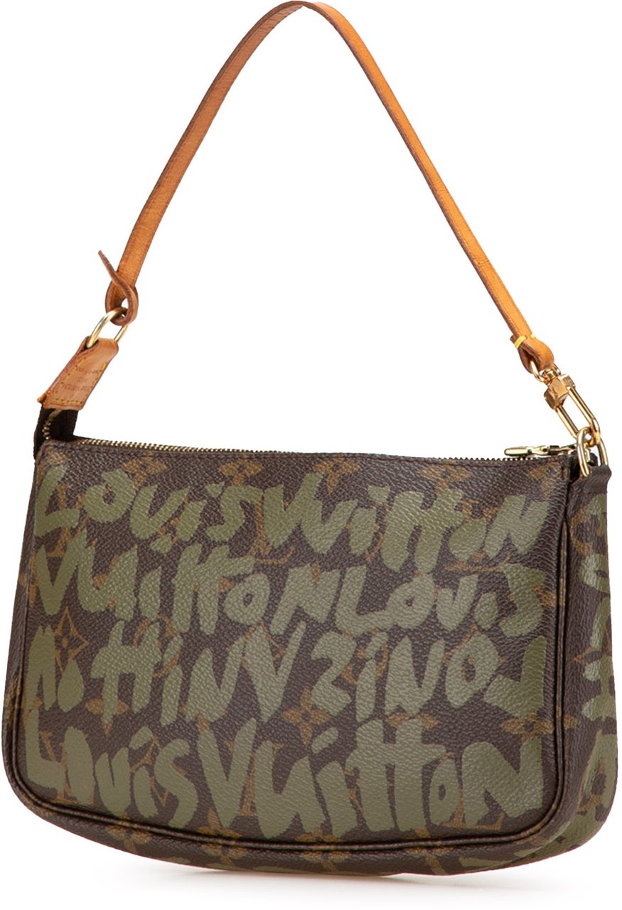 Louis Vuitton Stephen Sprouse Monogram Graffiti Pochette Accessoires Bruin