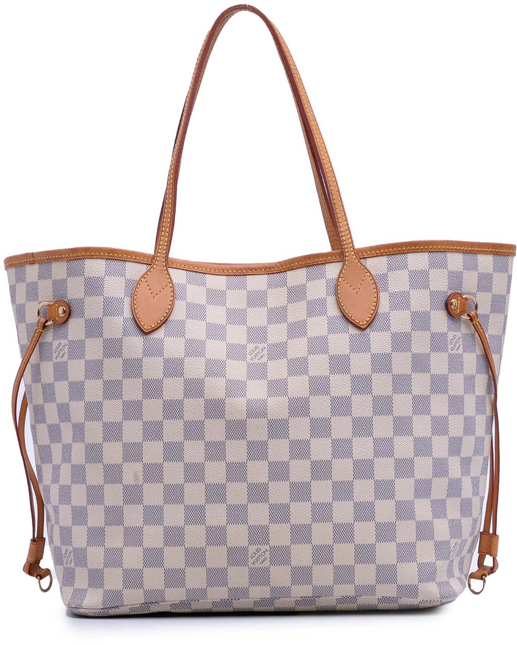 Louis Vuitton Damier Azur Neverfull MM Wit