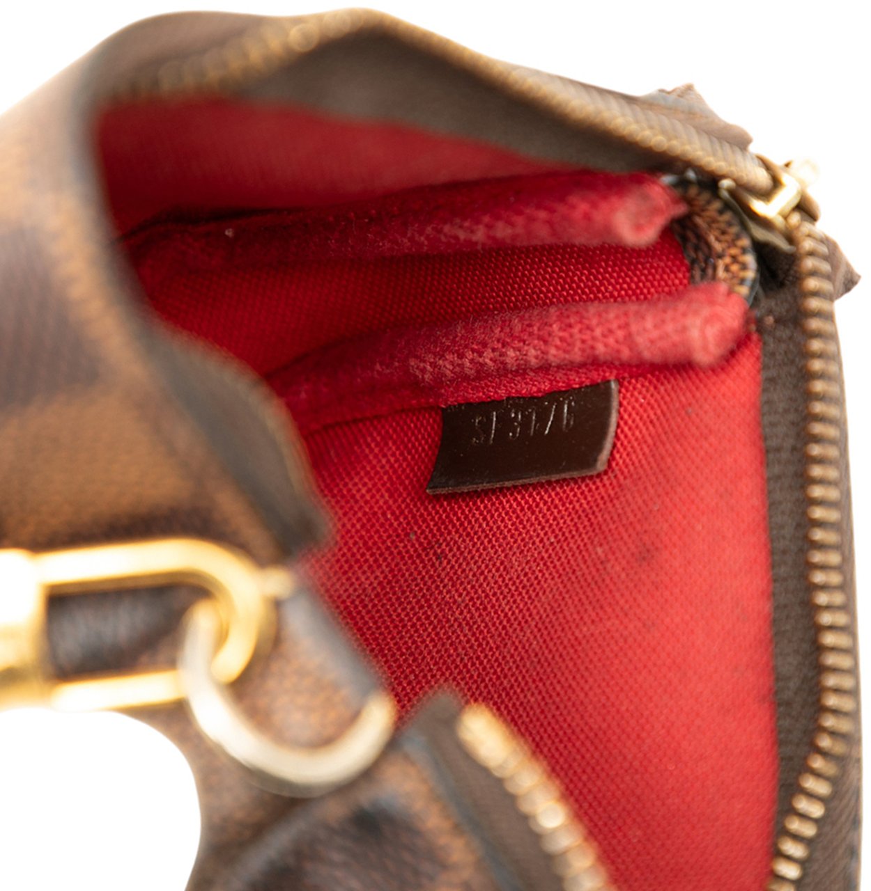 Louis Vuitton Damier Ebene Mini Pochette Accessoires Bruin