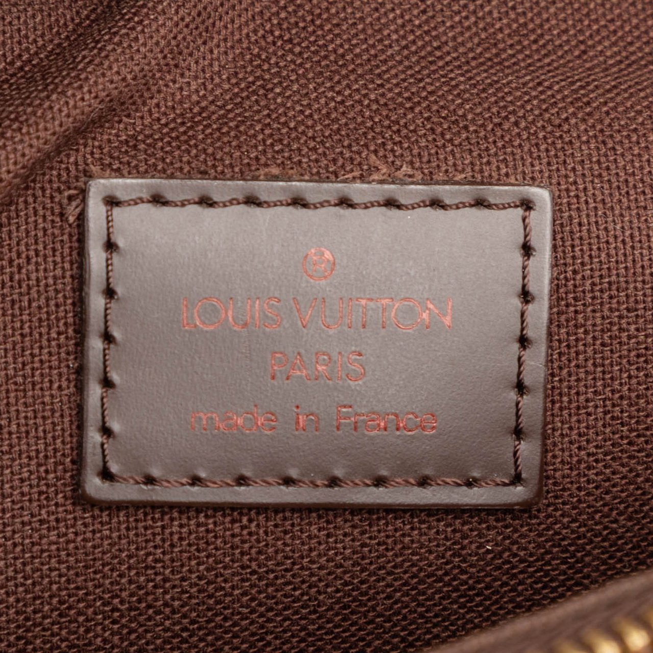 Louis Vuitton Damier Ebene Melville Belt Bum Bag Bruin