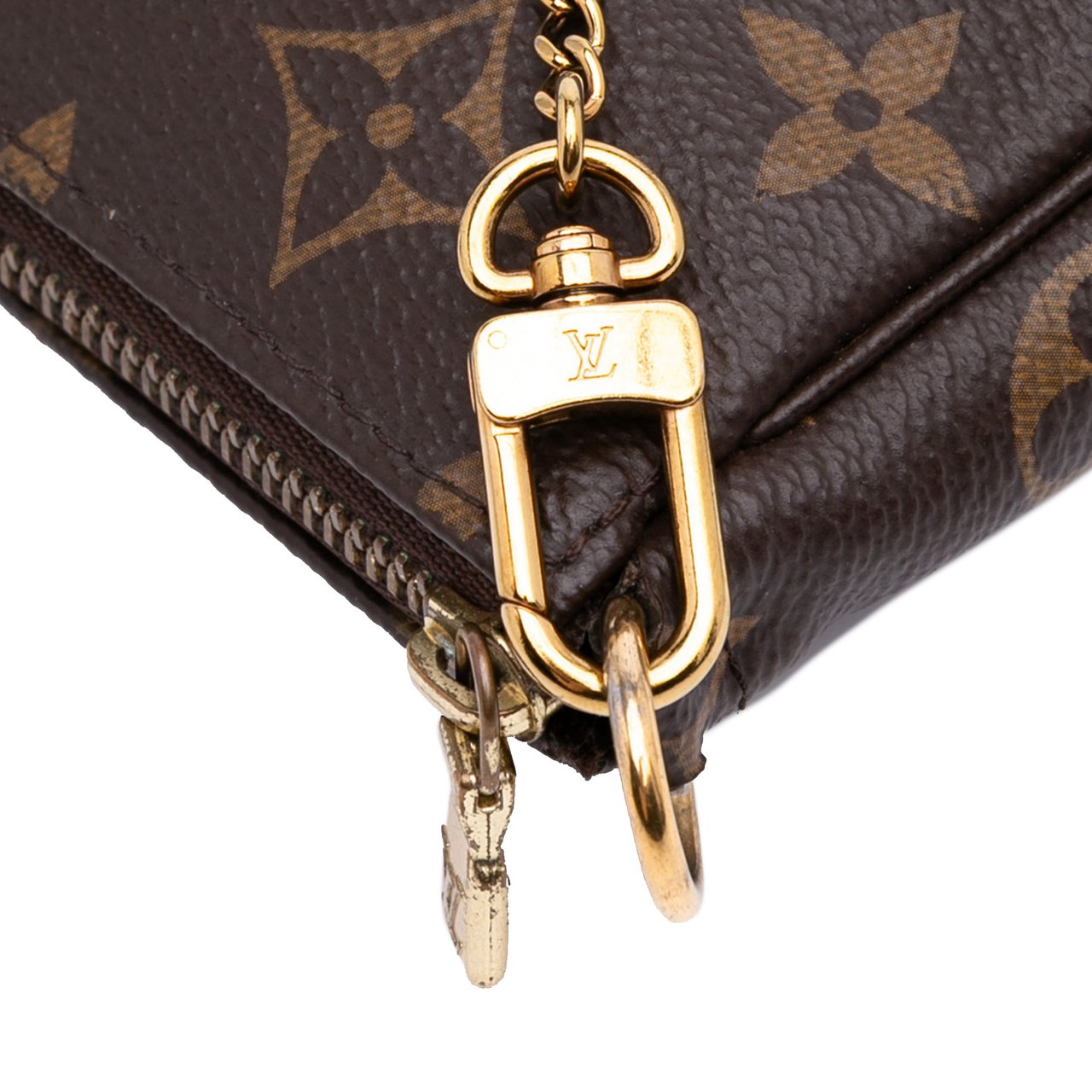 Louis Vuitton Monogram Mini Pochette Accessoires Bruin