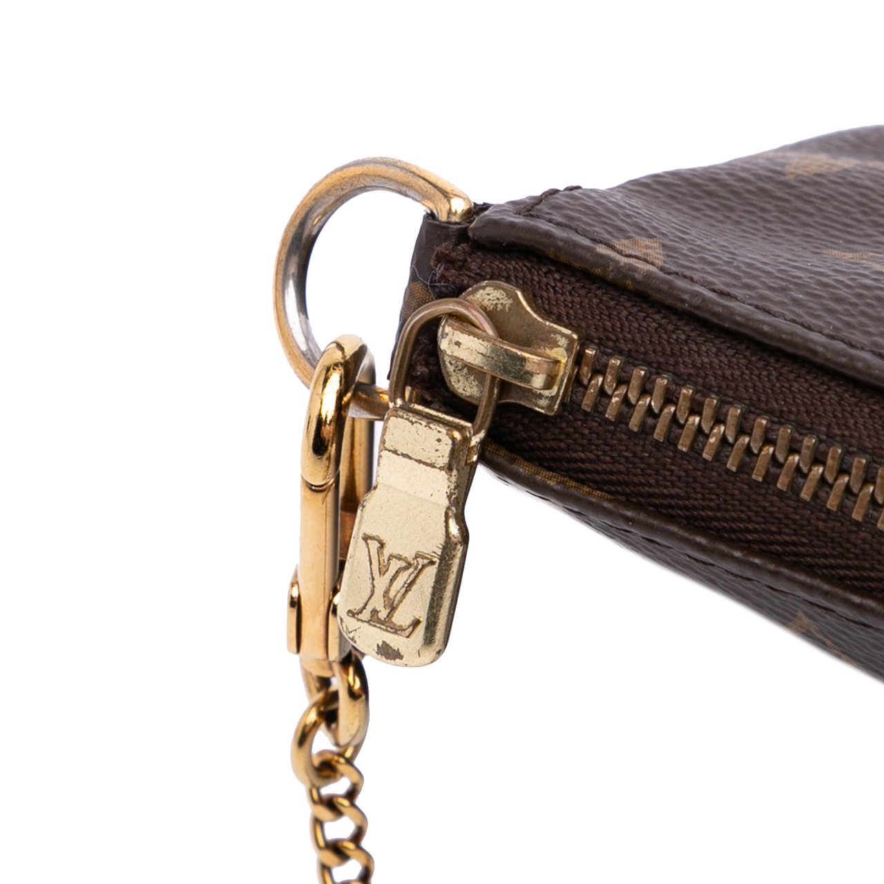 Louis Vuitton Monogram Mini Pochette Accessoires Bruin