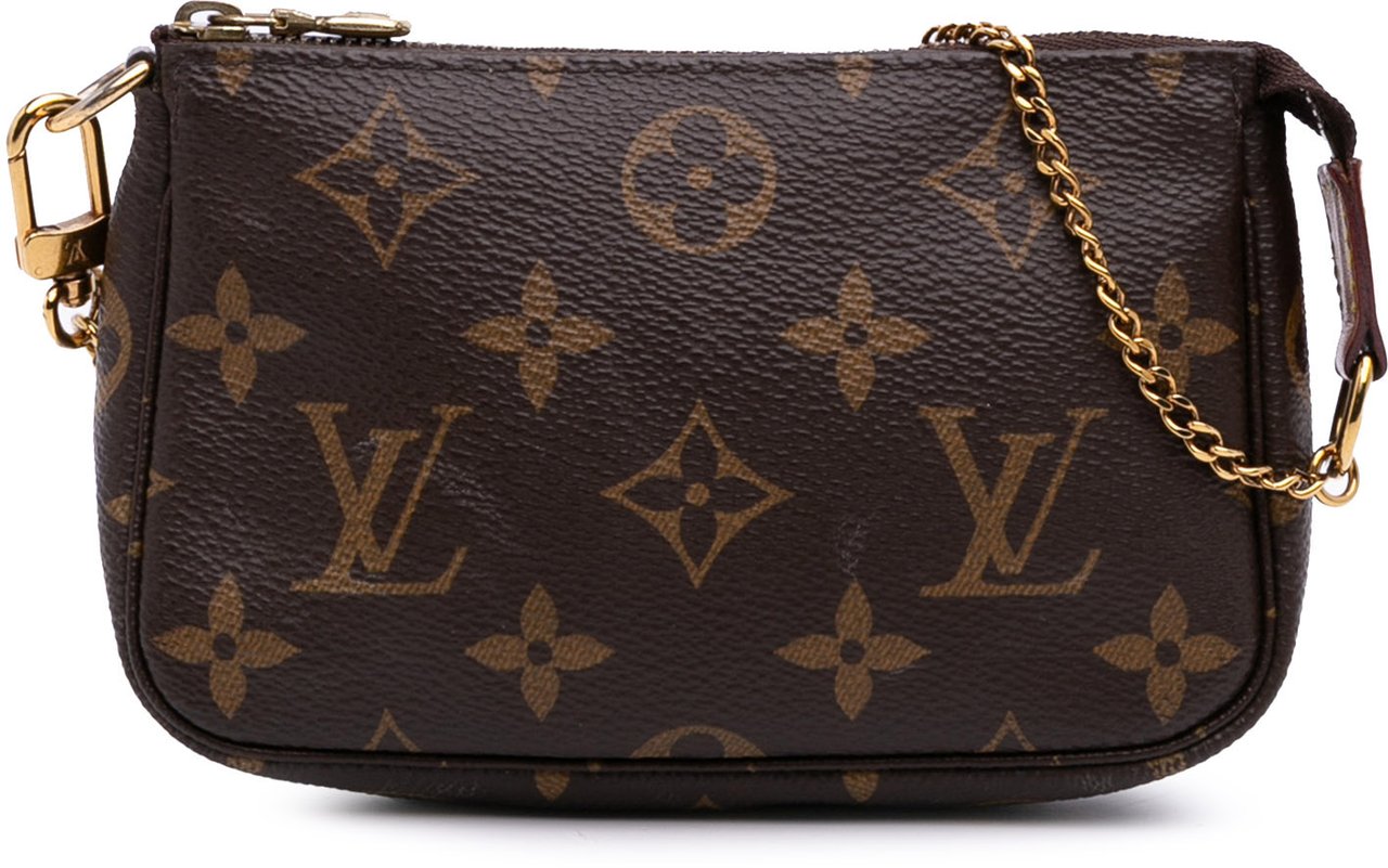 Louis Vuitton Monogram Mini Pochette Accessoires Bruin