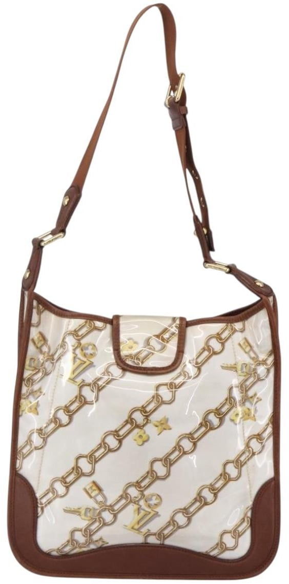 Louis Vuitton Charms Musette Handbag PVC Over Printed Silk Wit