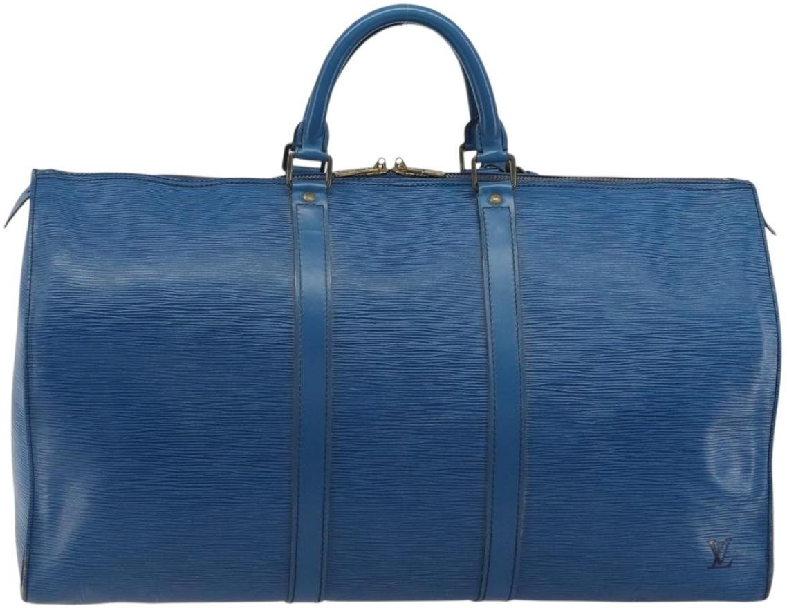 Louis Vuitton Keepall Epi 55 Blauw