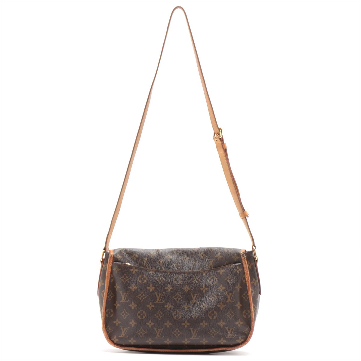 Louis Vuitton Menilmontant Handbag Monogram Canvas MM Bruin