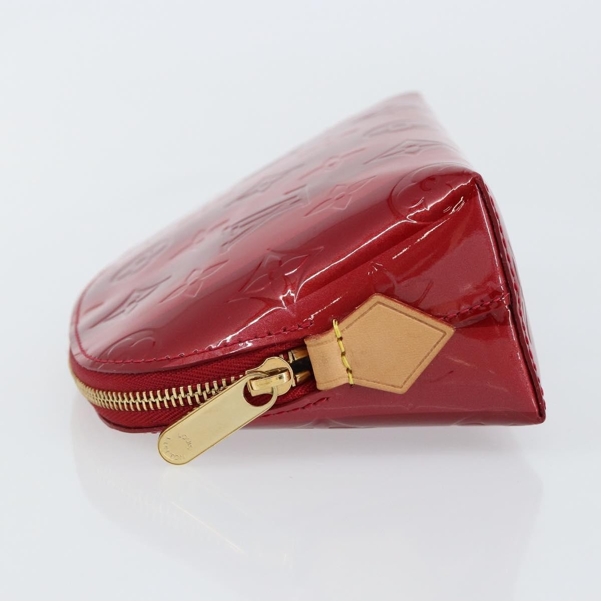 Louis Vuitton Louis Vuitton Cosmetic Pouch Limited Edition Monogram Vernis Rayures Rood