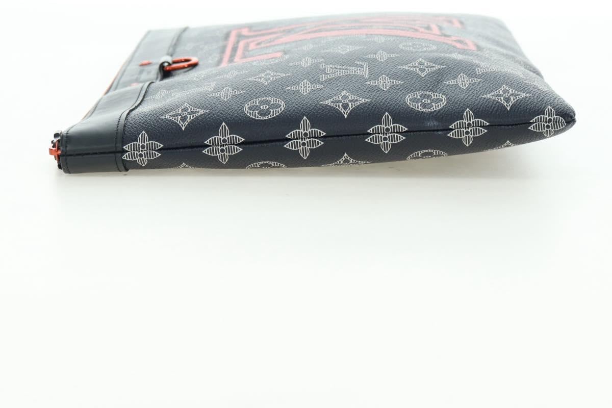 Louis Vuitton Pochette Apollo Limited Edition Upside Down Monogram Ink GM Navy