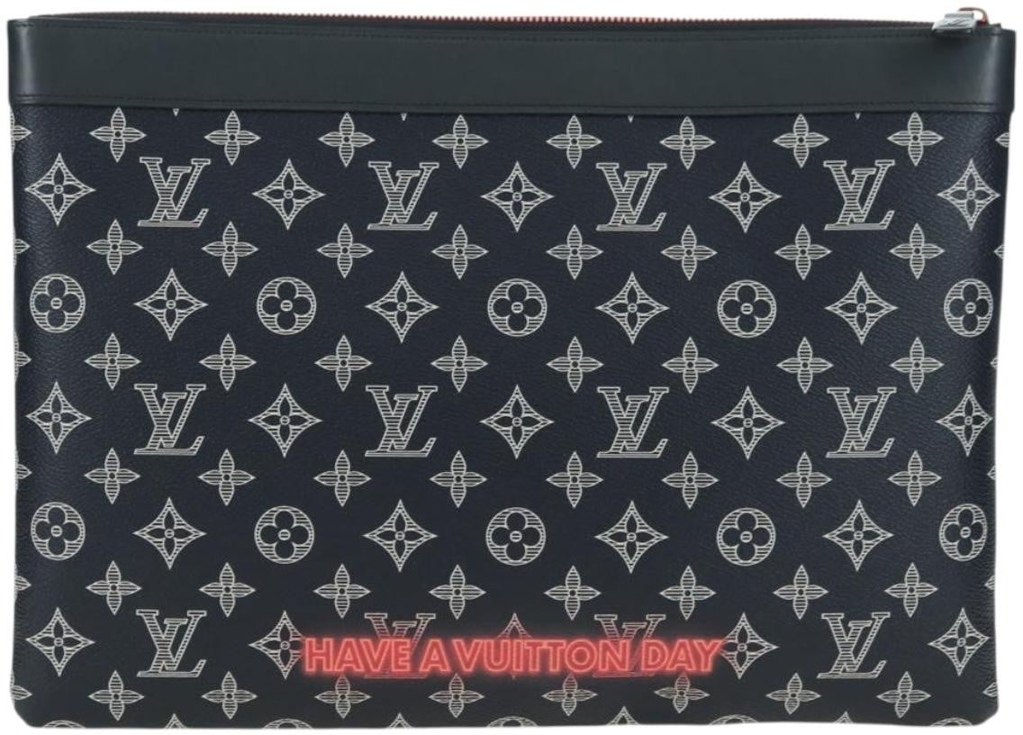 Louis Vuitton Pochette Apollo Limited Edition Upside Down Monogram Ink GM Navy