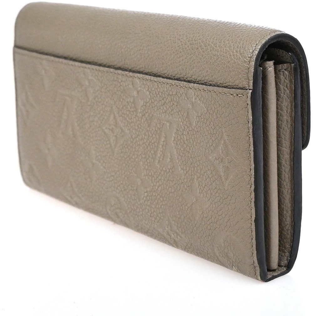 Louis Vuitton Louis Vuitton Sarah Wallet NM Monogram Empreinte Leather Beige