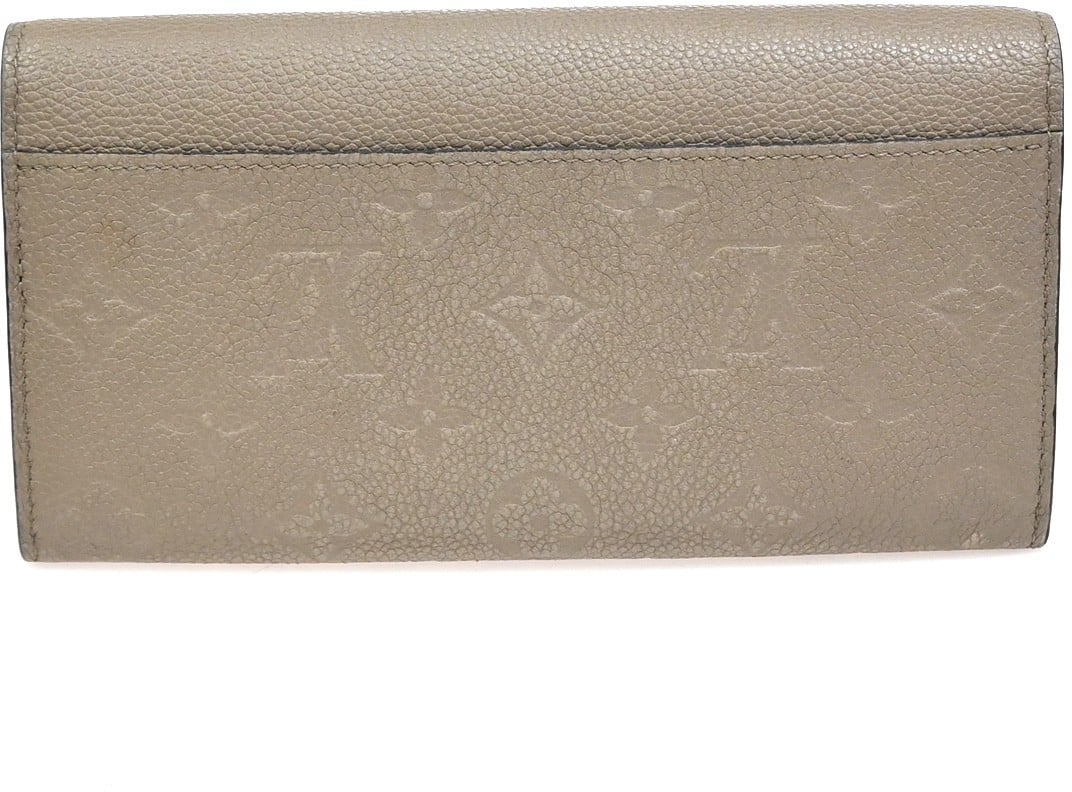 Louis Vuitton Louis Vuitton Sarah Wallet NM Monogram Empreinte Leather Beige