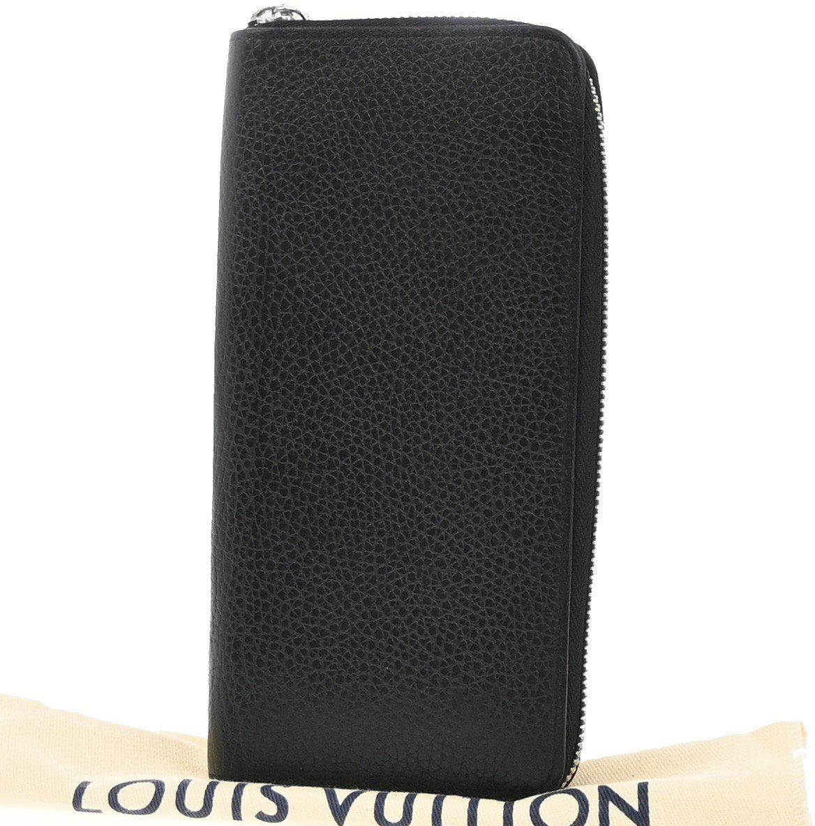 Louis Vuitton Louis Vuitton Zippy wallet vertical Taurillon Leather Zwart