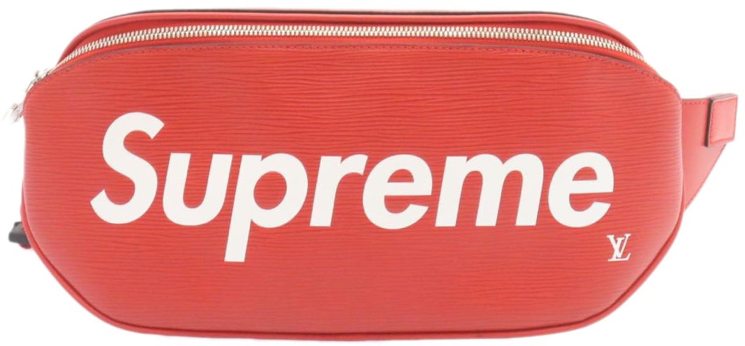 Louis Vuitton Louis Vuitton Louis Vuitton x Supreme Waist Bag Epi Leather Rood