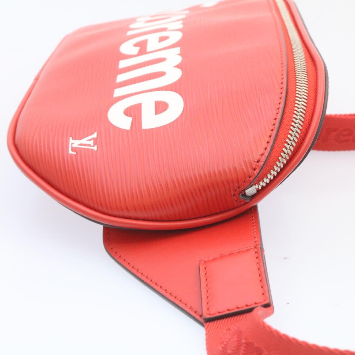 Louis Vuitton Louis Vuitton Louis Vuitton x Supreme Waist Bag Epi Leather Rood