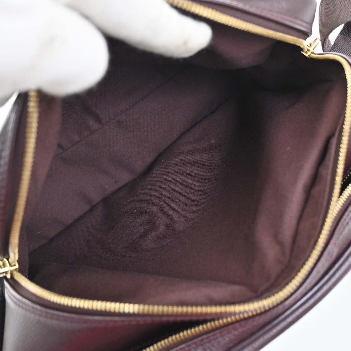 Louis Vuitton Reporter Taiga Leather PM Bruin