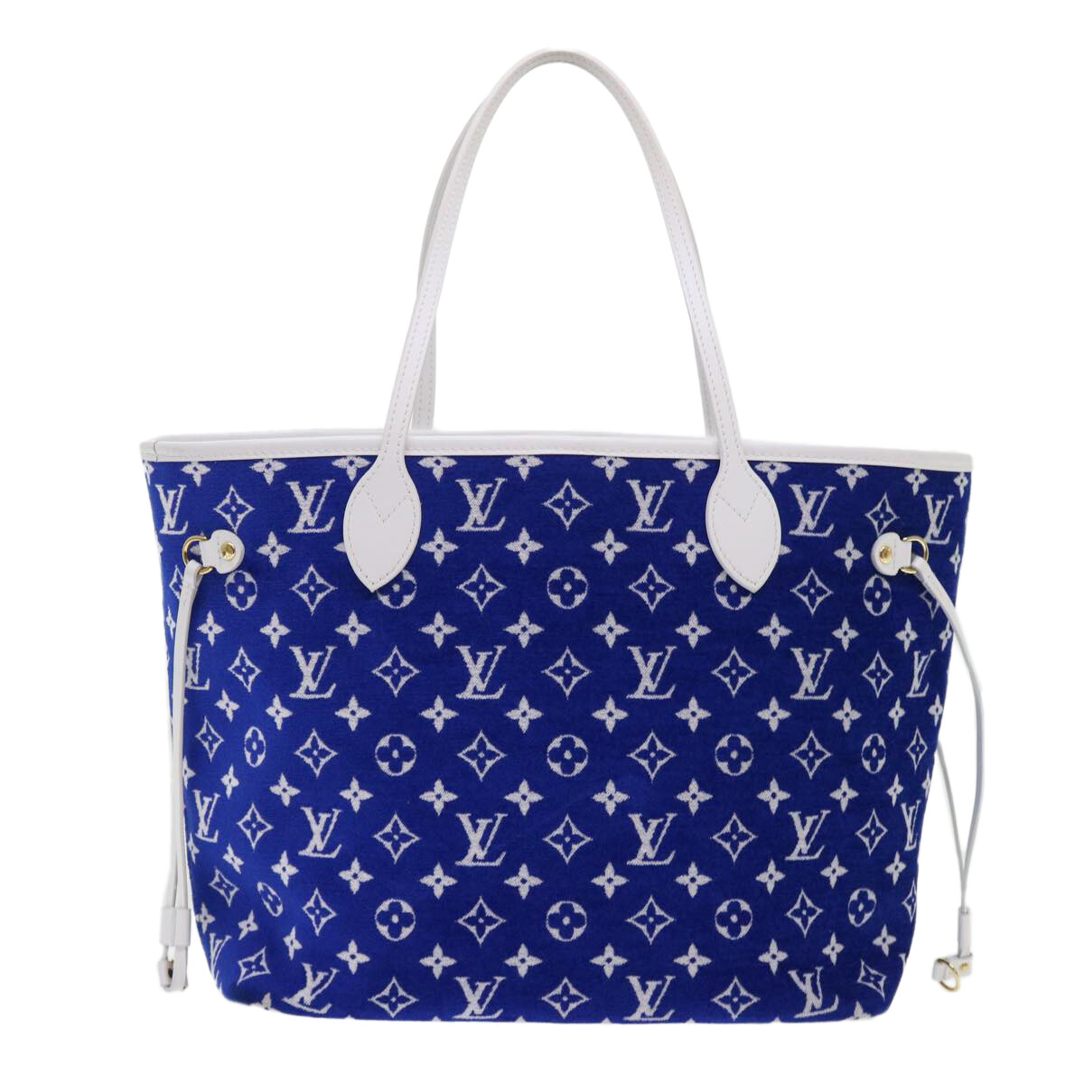 Louis Vuitton Louis Vuitton Neverfull NM Tote LV Match Monogram Jacquard Velvet MM Blauw
