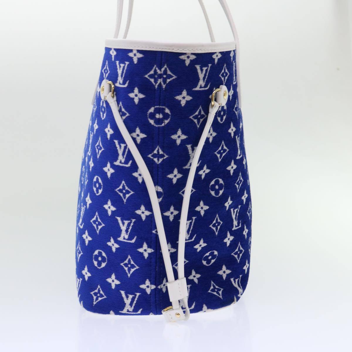 Louis Vuitton Louis Vuitton Neverfull NM Tote LV Match Monogram Jacquard Velvet MM Blauw
