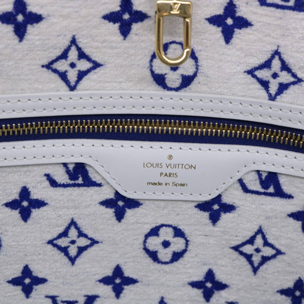 Louis Vuitton Louis Vuitton Neverfull NM Tote LV Match Monogram Jacquard Velvet MM Blauw