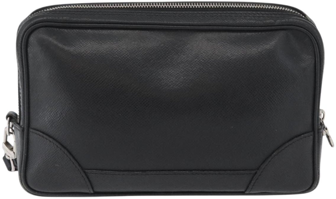 Louis Vuitton Louis Vuitton Pavel Handbag Taiga Leather Zwart