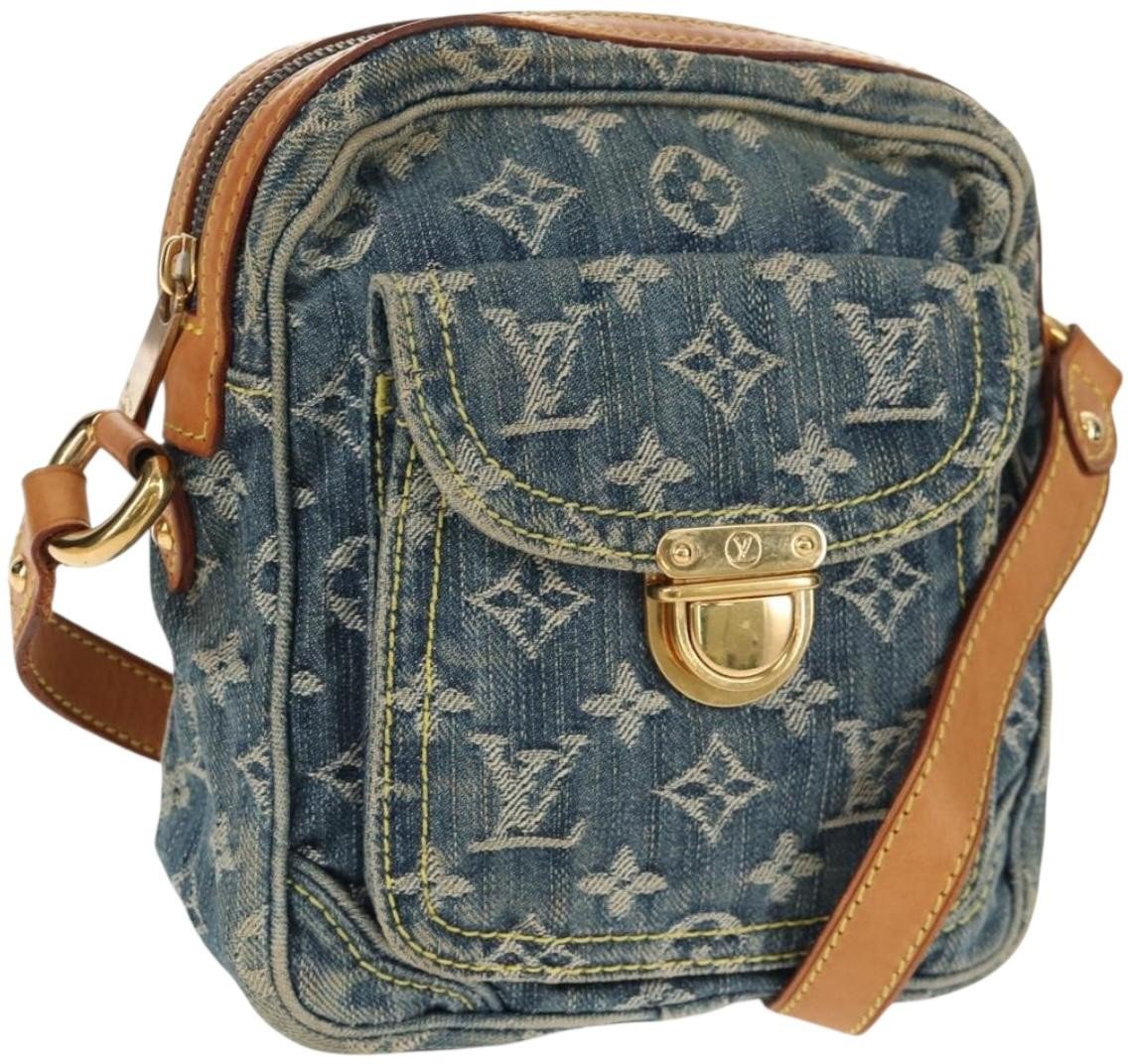 Louis Vuitton Louis Vuitton Camera Bag Monogram Denim Blauw