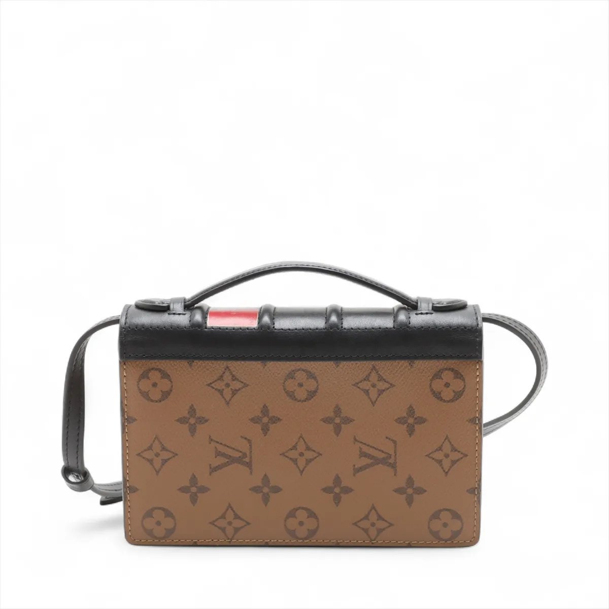 Louis Vuitton Book Chain Wallet Reverse Monogram Canvas Bruin