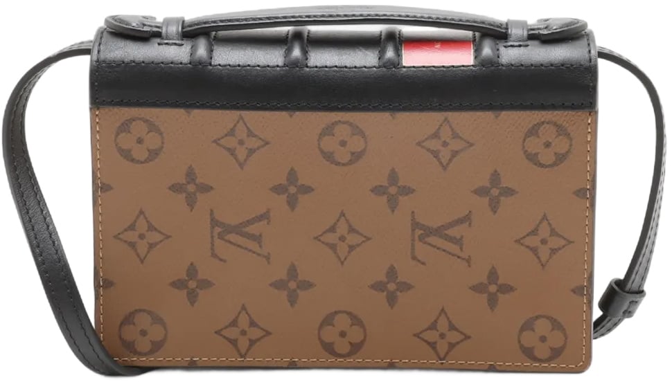 Louis Vuitton Book Chain Wallet Reverse Monogram Canvas Bruin