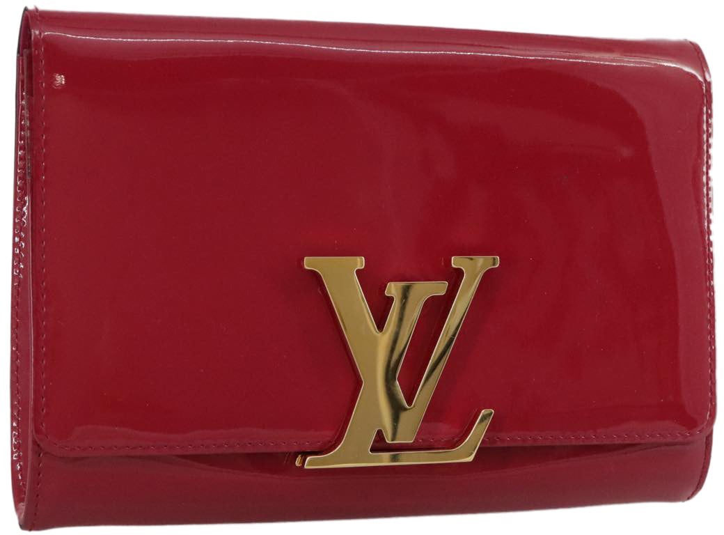 Louis Vuitton Louis Vuitton Louise Clutch Patent East West Roze