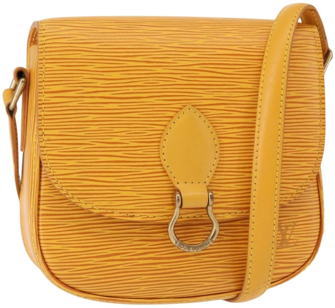 Louis Vuitton Louis Vuitton Saint Cloud Handbag Epi Leather PM Geel