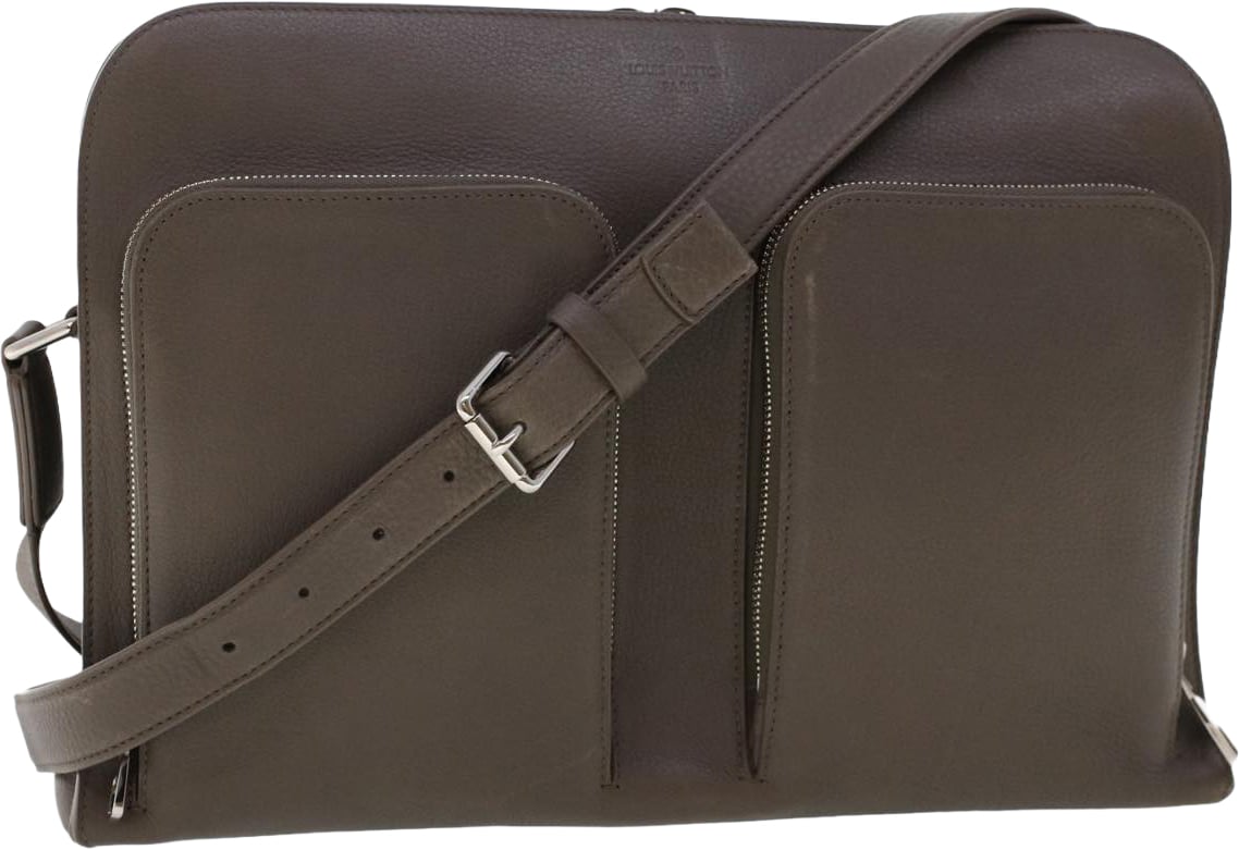 Louis Vuitton Naxos Leather Grijs