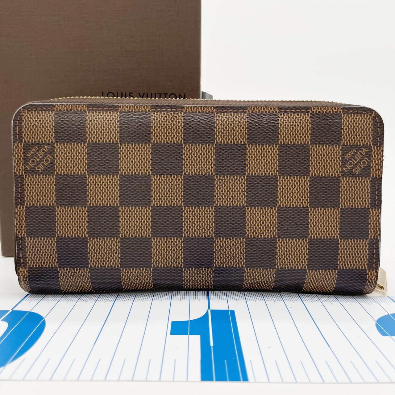 Louis Vuitton Zippy Wallet NM Damier Bruin