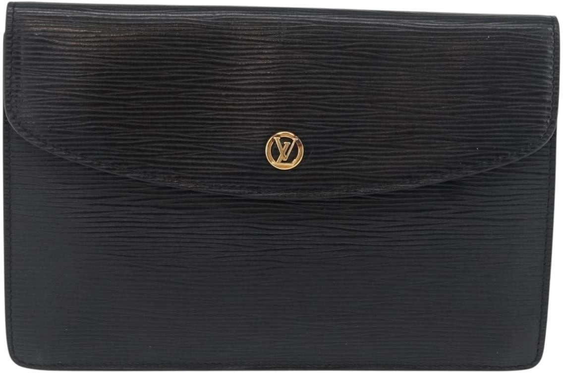 Louis Vuitton Louis Vuitton Vintage Montaigne Clutch Epi Leather Zwart