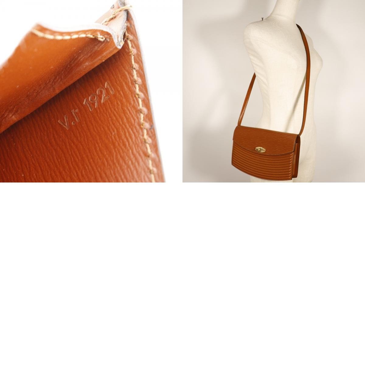 Louis Vuitton Louis Vuitton Prebourg Shoulder Bag Epi Leather Bruin