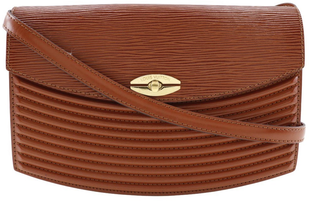 Louis Vuitton Louis Vuitton Prebourg Shoulder Bag Epi Leather Bruin